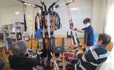 機能訓練を受ける利用者