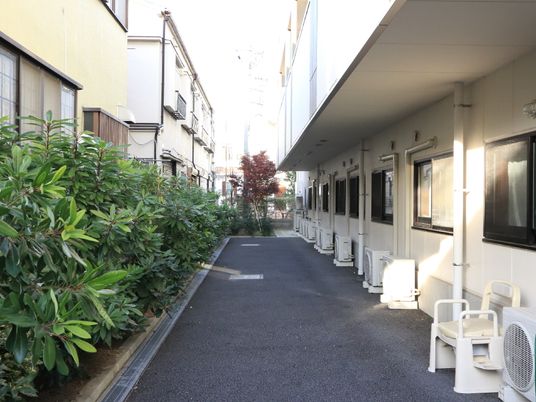 清潔な廊下の風景