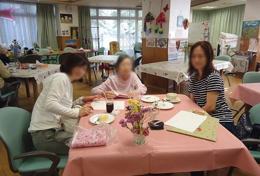 明るい共用スペース