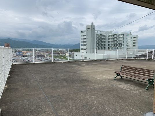 開放感のある屋上