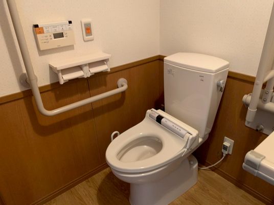 清潔なトイレの設備