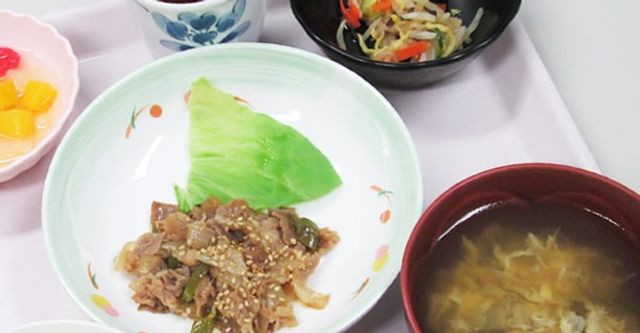 美味しい食事の一例 食堂 見た目にも美しい多彩なメニューは、栄養面でも優れています。安心して過ごせる環境です。