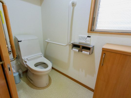 施設の写真 手すりが設置され、車椅子を利用している方も使いやすい洋式トイレ