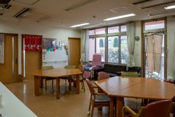 明るい共有スペース