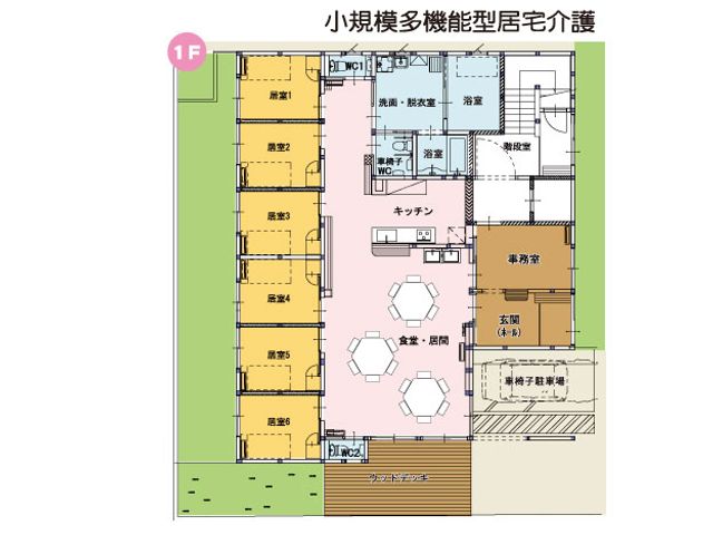 功機能的な設計の図面 内観 住みやすさを考慮したレイアウトです。各部屋への移動がスムーズにできるよう工夫されています。