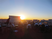 くつろぐテラスの夕景