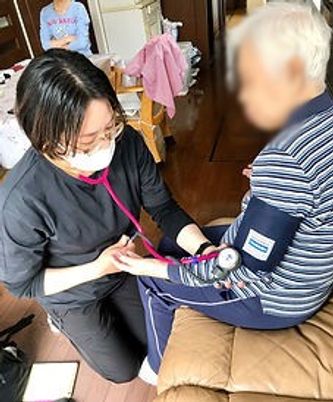 健康チェックの様子