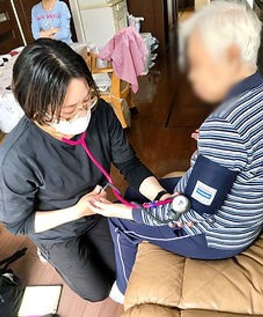 健康チェックの様子