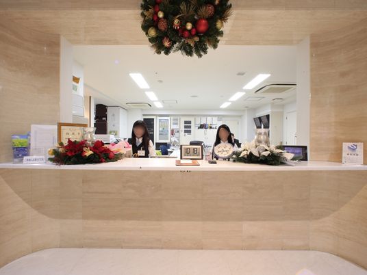  フロントのクリスマスデコレーション  