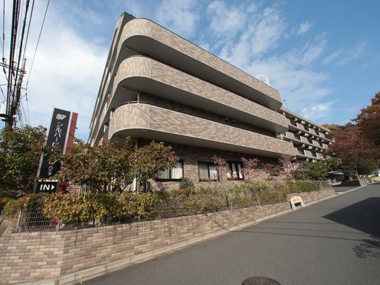  多階層のモダンな外観  