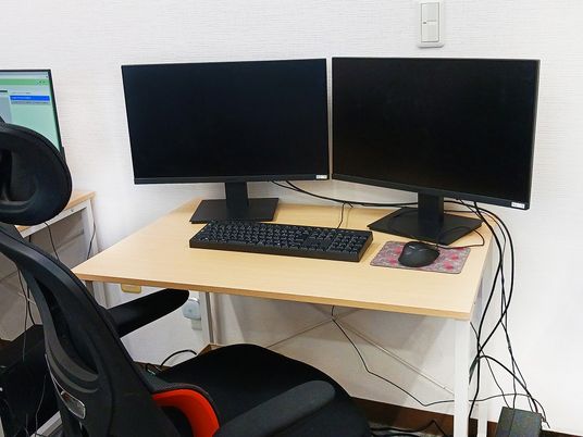 デスク周りの作業環境  