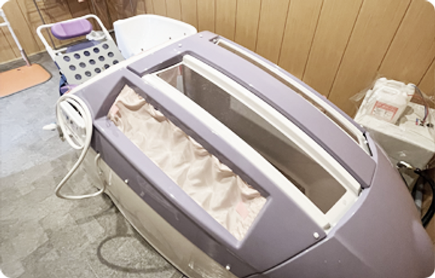 ゆったりとした浴室