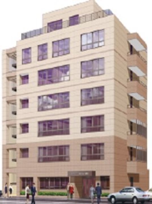 多階層の建物の外観