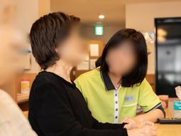 スタッフと利用者の会話