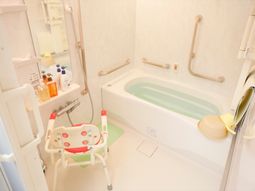 バリアフリー浴室の一角