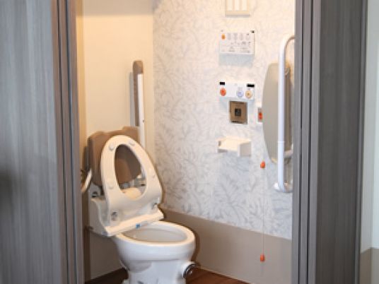 便利な設備のトイレ