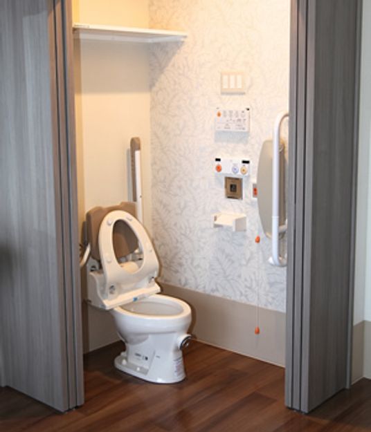 便利な設備のトイレ