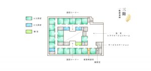 三階の施設配置図