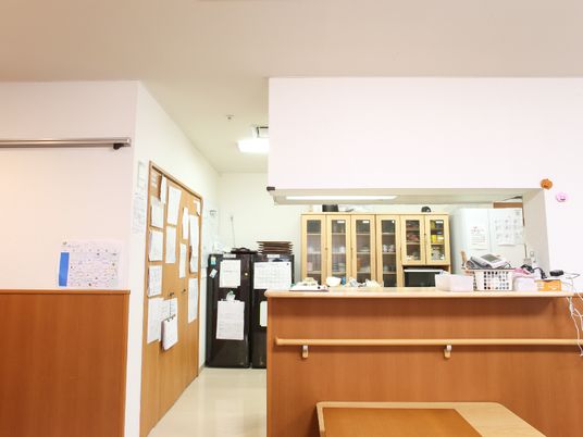 スタッフの受付エリア