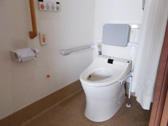 安全な設備のトイレ