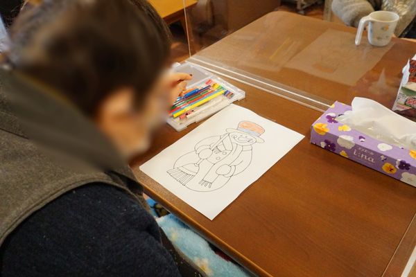 多目的室でのアート活動