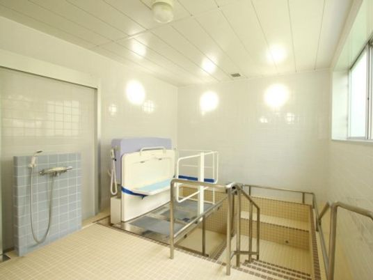 清潔な浴室設備