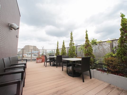 開放的なテラス空間