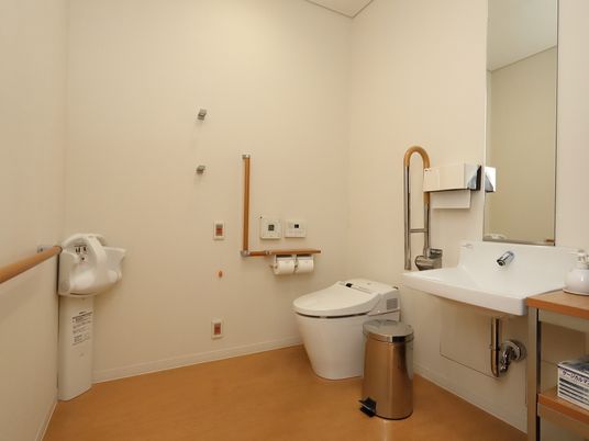 清潔なトイレと洗面台