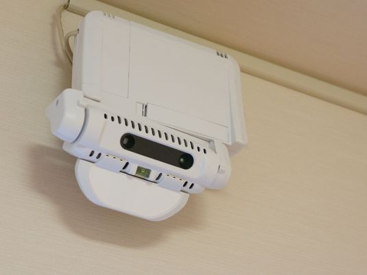 壁に取り付けられたエアコン