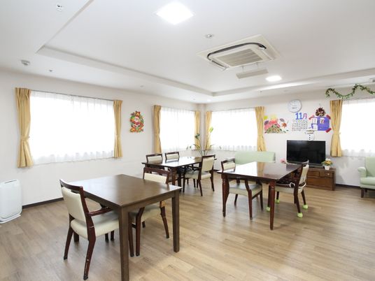 共用スペースの居心地の良い風景