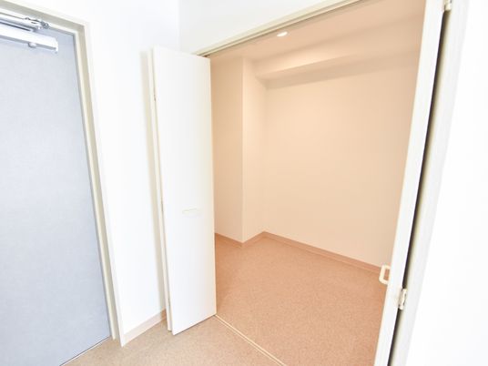 洋室の入り口のクローゼット