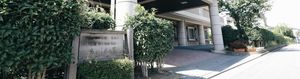 植物に囲まれた入り口