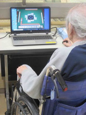 ゲームを楽しむ人の様子