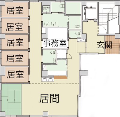開放的な室内