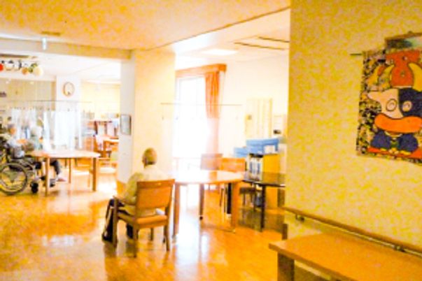 明るい共有スペース