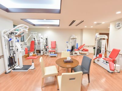 明るい機能訓練室