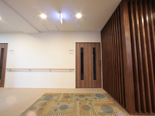 モダンな廊下の一角