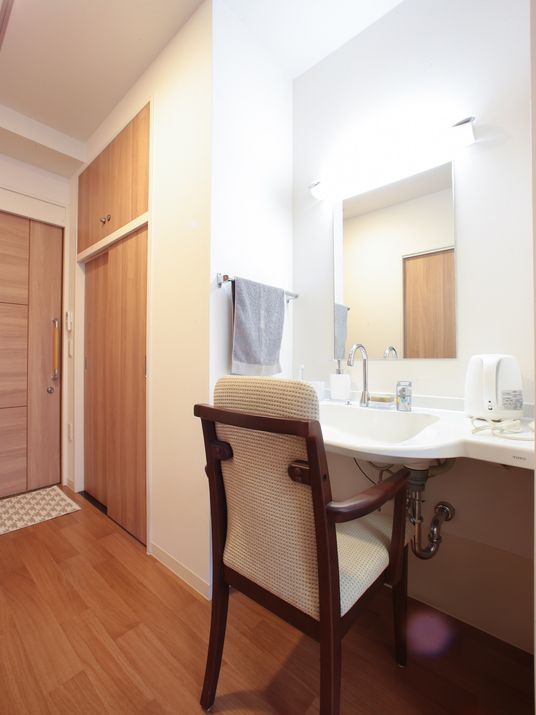 キレイな洗面台の一角