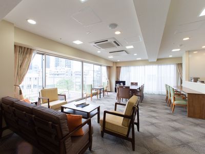 共有スペースの快適な居室