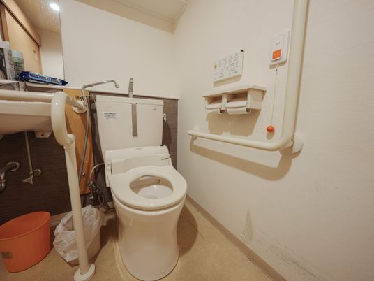 安全設計のトイレ