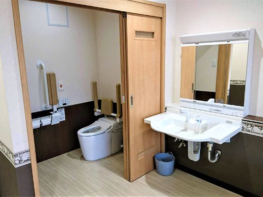 清潔感ある洗面台と便器