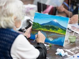 創作活動中の利用者様