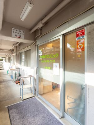 居室のガラスドア