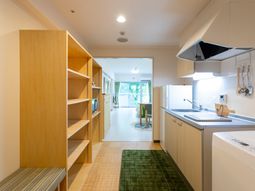 居室から見える中庭