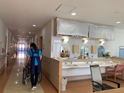 明るい空間の洗面台