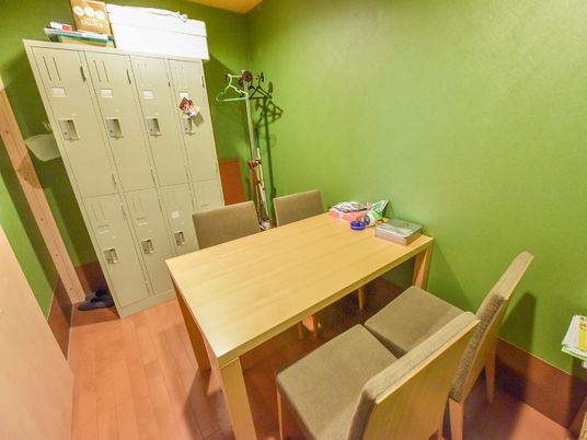 スタッフルームのインテリア