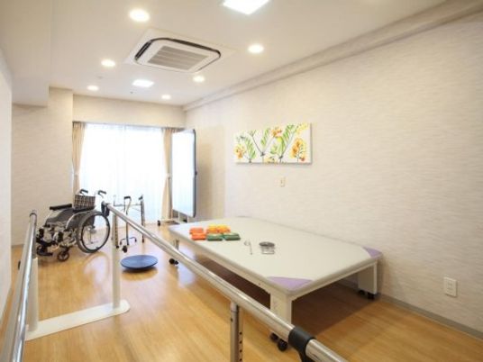 明るい機能訓練室