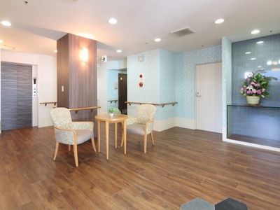 明るい共有スペース