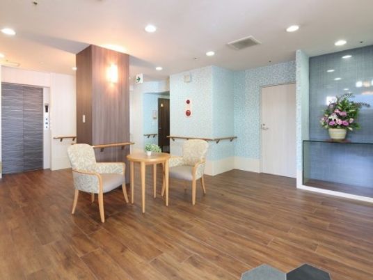 明るい共有スペース