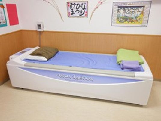 ベッドが置かれた居室  